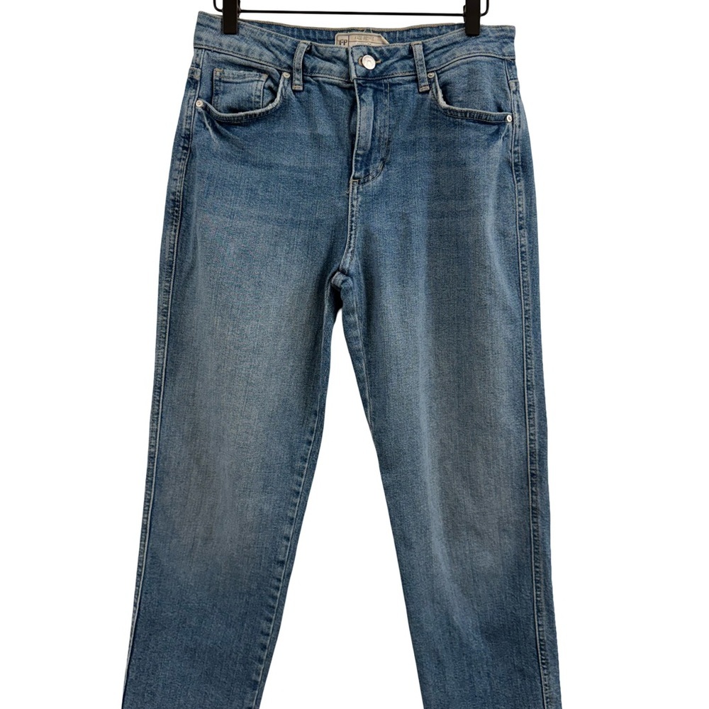 Free People Vintage Straight Leg Blue Jeans